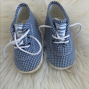 Jacadi Kids Sneakers in Blue Gingham